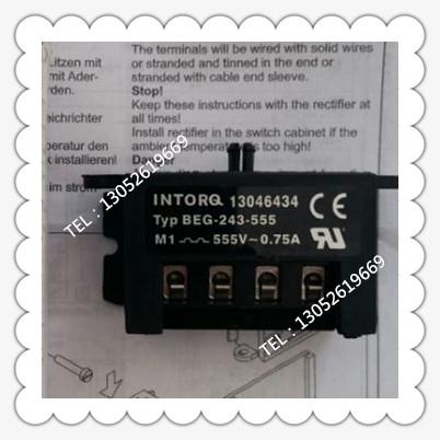 BEG-243-555 INTORQ 13046434 M1 B2 555V~0.75A英托克整流器