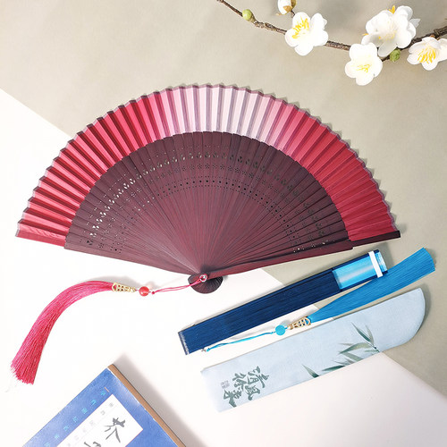 永夜星河同款新中式折扇古风扇子