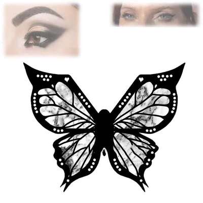 THE BUTTERFLY STENCIL 女士化妆蝴蝶模具防手抖辅助美妆眼线工具