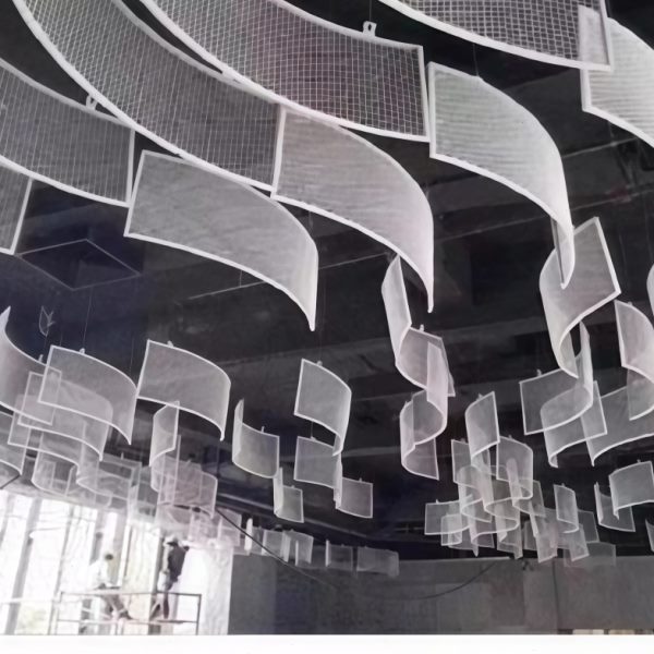 弧方通招牌柱吊顶门头板花造铝板天包型型柱背景墙装饰铝方管造包