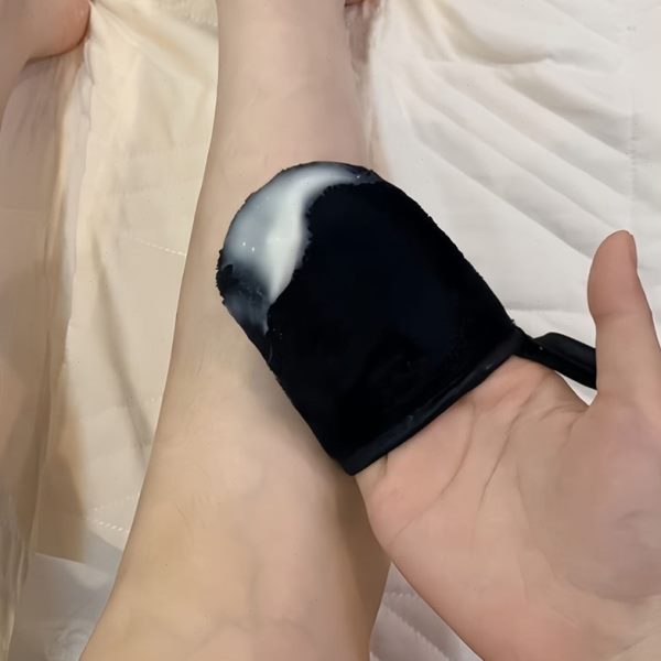 护肤涂抹快速素颜霜润肤油手套涂抹绒按摩油手套身体乳植神器懒人