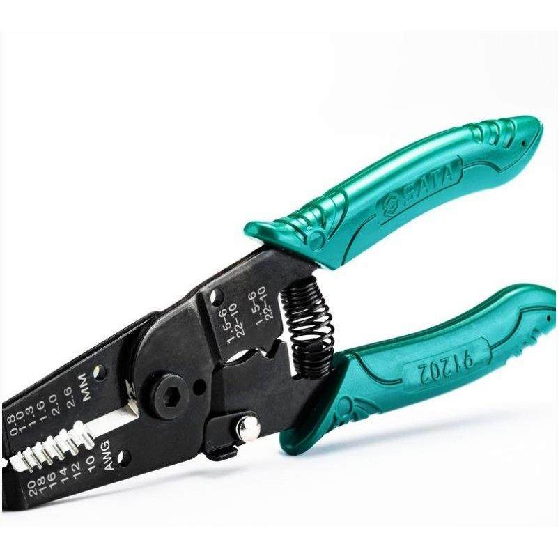 SATA世达工具寸寸带刃口剥线钳/
