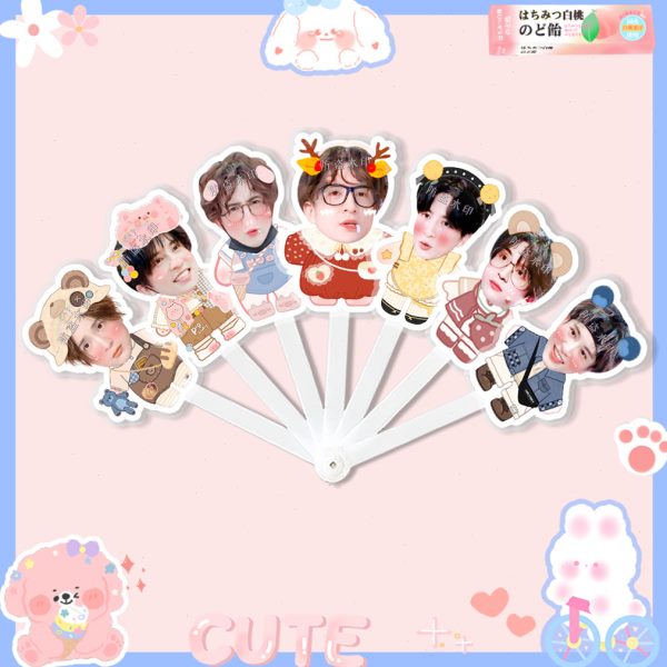 应援桌面摆件孙颖莎 王楚钦七定制周边折扇扇子原创莎头子演唱会