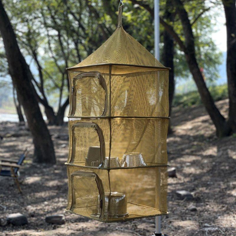 CLS户外折叠晾晒网多功能四层收纳筐餐具水果蔬菜挂笼晒鱼干燥架,宠物/宠物食品及用品,猫狗床/躺椅,淘宝优惠券,粉丝福利购,淘宝优惠卷