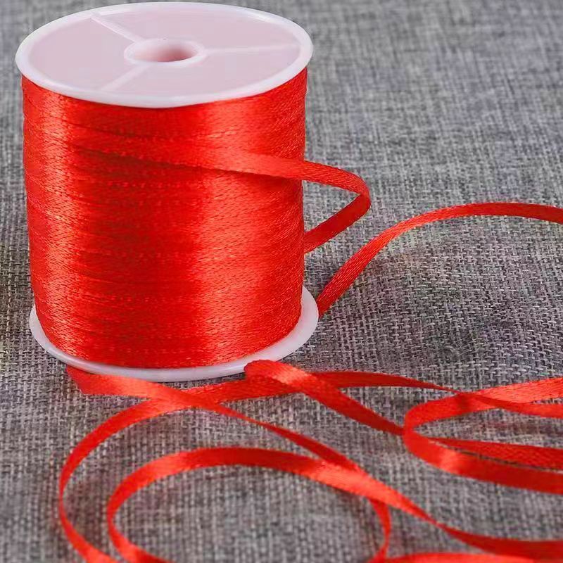 红色丝带婚庆包装带结婚装饰红布条绑气球彩带拉吊旗挂灯笼红绳子
