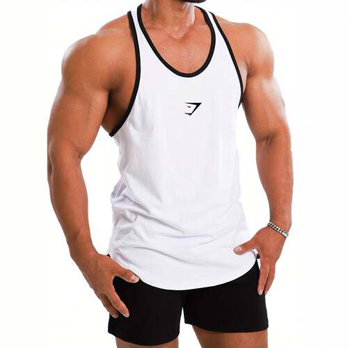 Lightweight Out Mesh Tank Men Crew Neck Sleeveless Vest