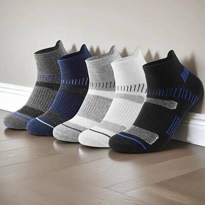 Men Breathable Moisture Wicking Tube Socks 25 Pairs Elastic