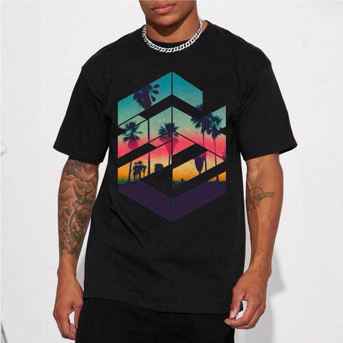 Cotton Short Sleeve T-Shirt [Summer Short Sleeve Printed