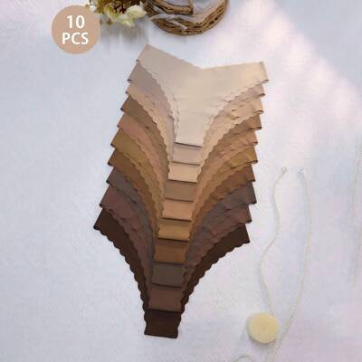 12 pieces color V shaped women underwear Knicker daily wear