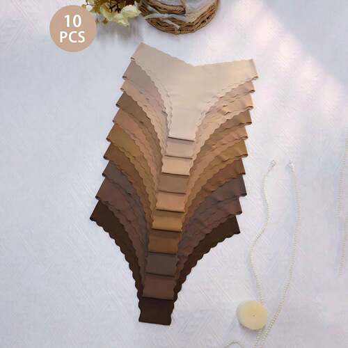 12 pieces color V shaped women underwear Knicker daily wear