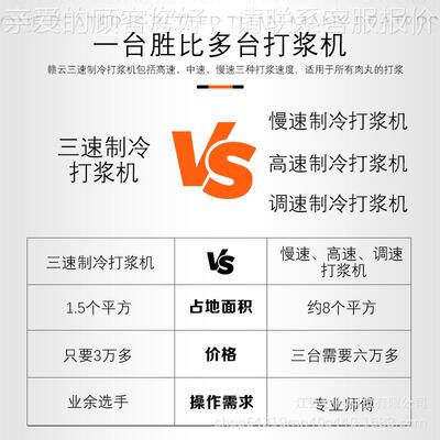 BYV云牌45肉桶三速制冷打浆机智能速赣肉丸火腿肠制浆机全调自动