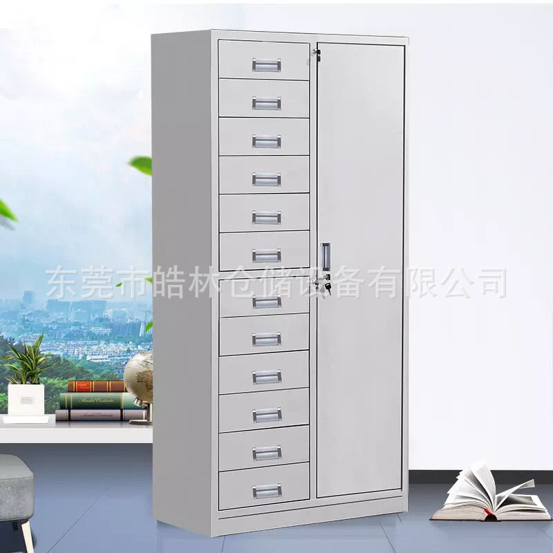 厂家批发铁皮文件柜钢制办公室储物柜带抽屉档案柜资料柜价格优惠