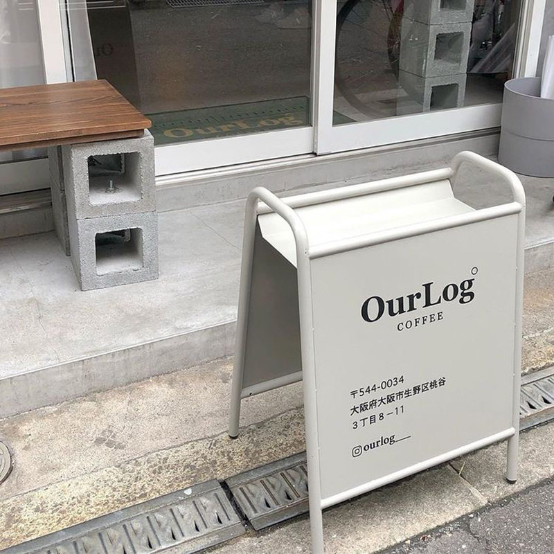 复古广告牌展示架导向立式指示牌店铺双面落地立式门口小招牌