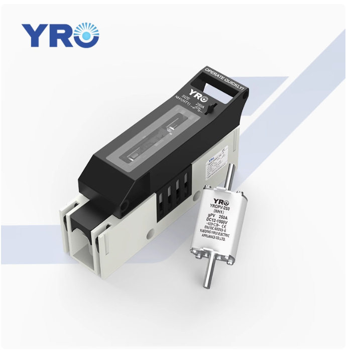光伏直流熔断器NT1 250A 400A方管熔体NH1 NH2系列刀型触头熔断器