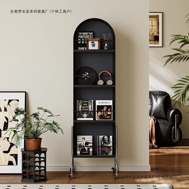 中古风可移动旋转收纳全身镜