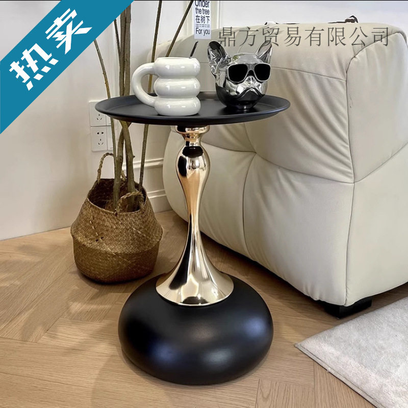 茶几沙发边几小蛮腰网红意式轻奢现代小圆桌角几可移动方便床头柜