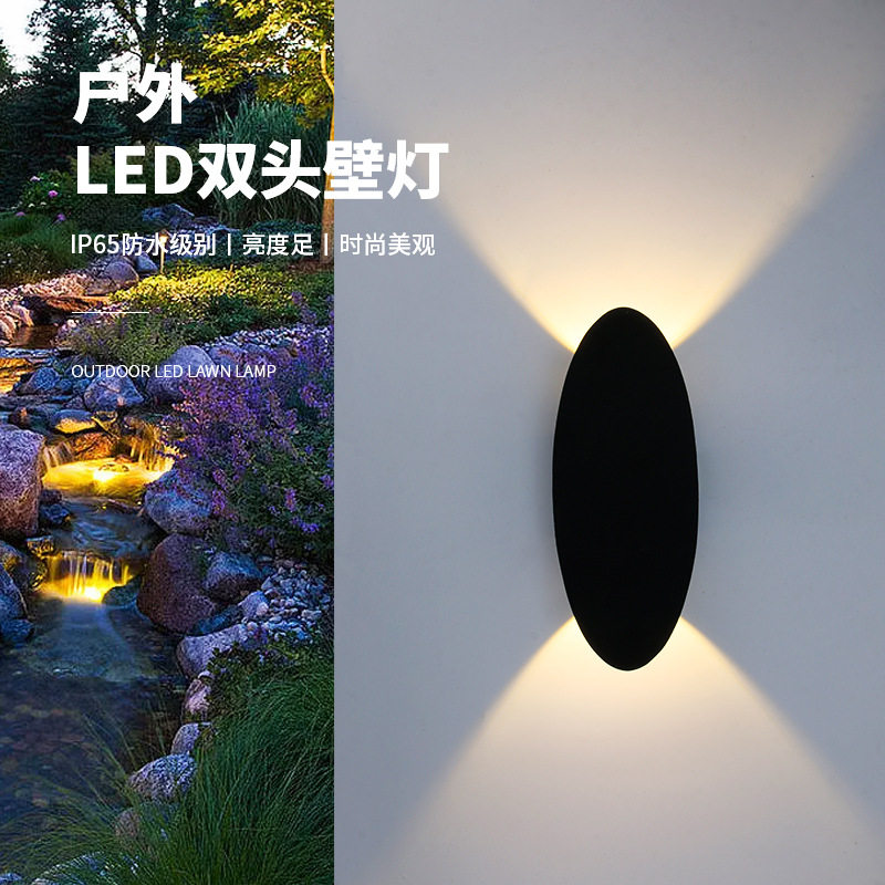 LED户外防水双头壁灯厂直
