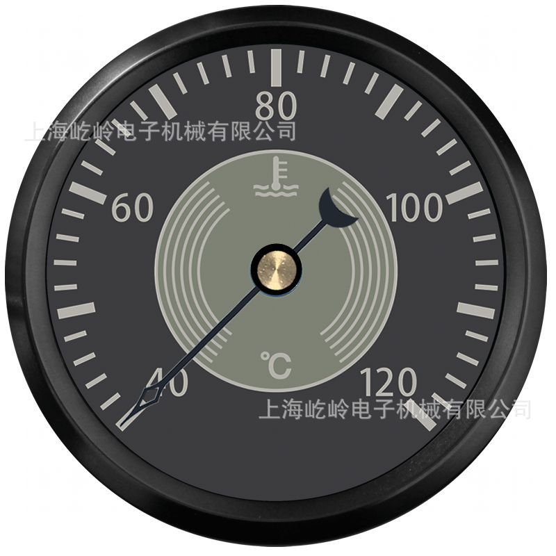 52mm复古指针水温表温度表40-120℃ 汽车轮船改装通用表