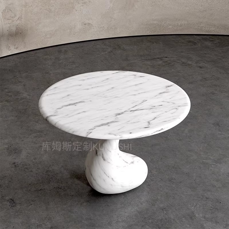 意式极简轻奢天然大理石餐桌