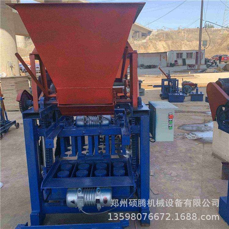 小型水泥砖砌块砖机工业废料建筑粉煤渣渣制砖机出口空心制砖机