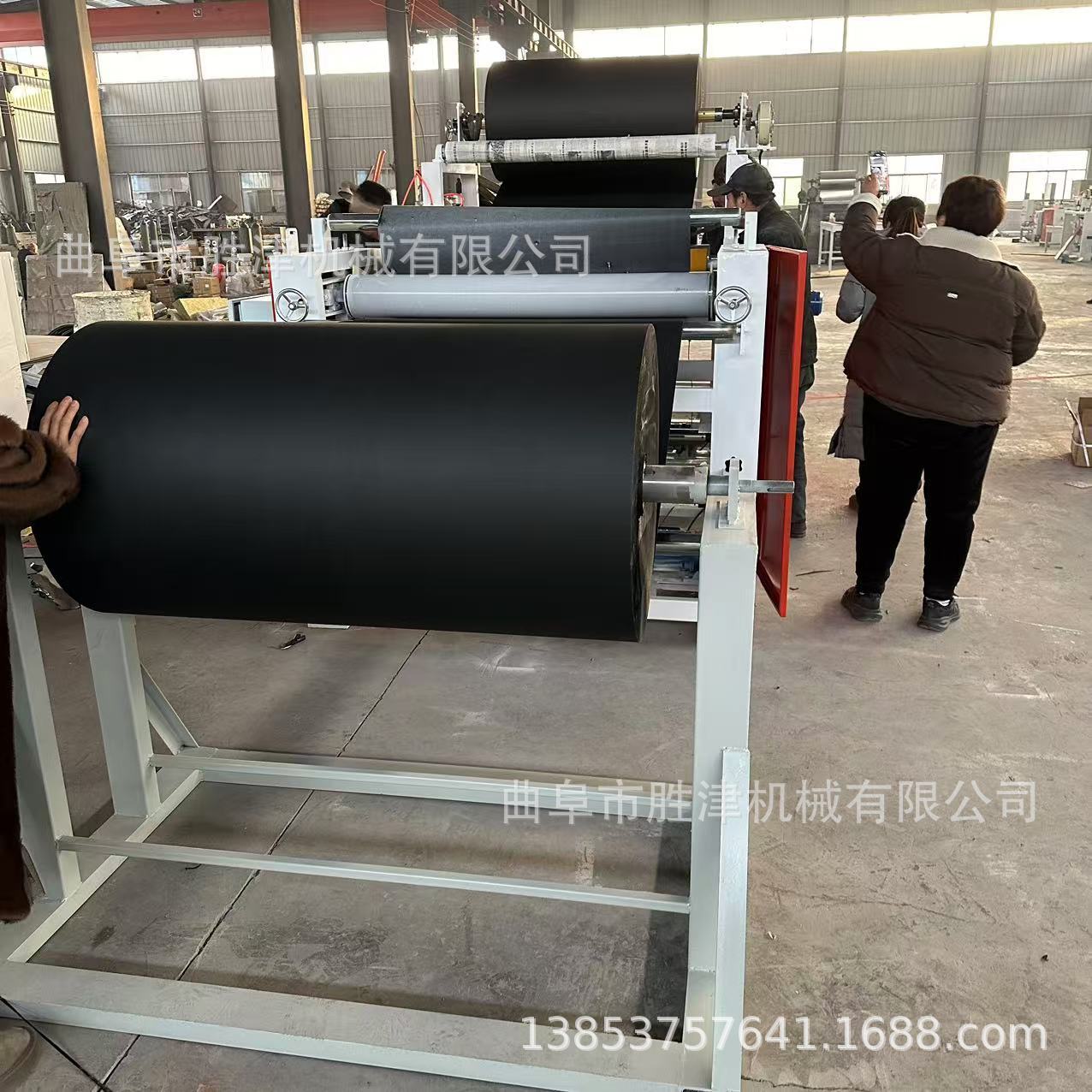 卡纸卷对卷贴合机导热油加热PET膜复合PVC膜无纺布卷材涂胶复合