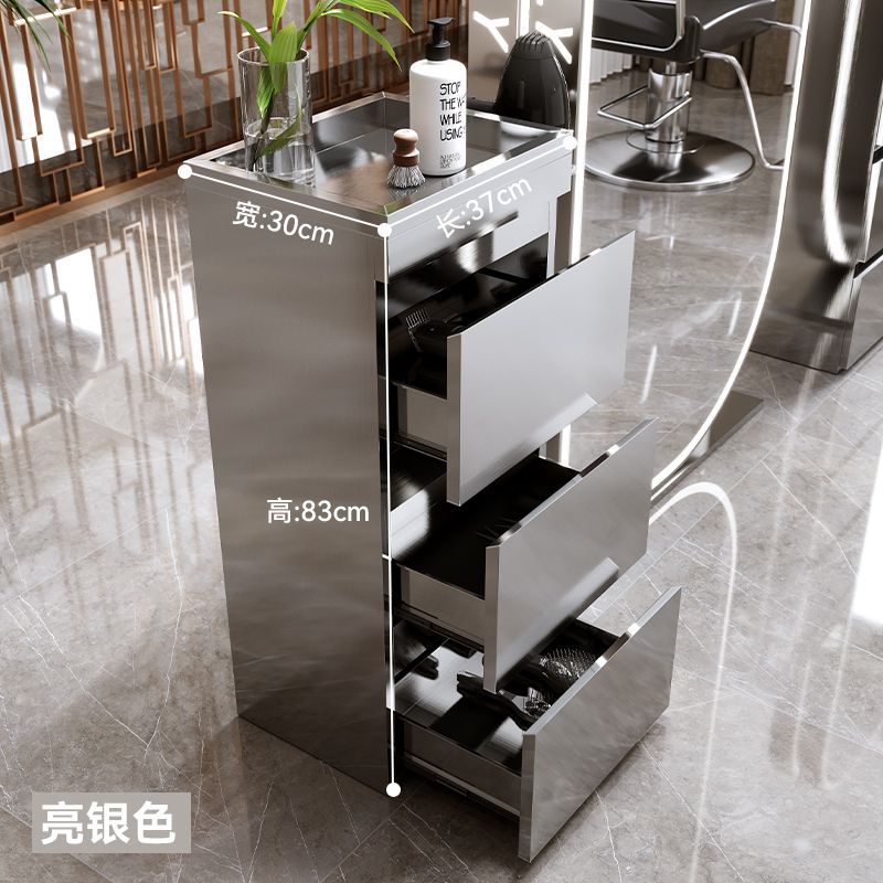 理发店不锈钢加厚理发店柜子工具柜发廊理发店工具柜网红新款