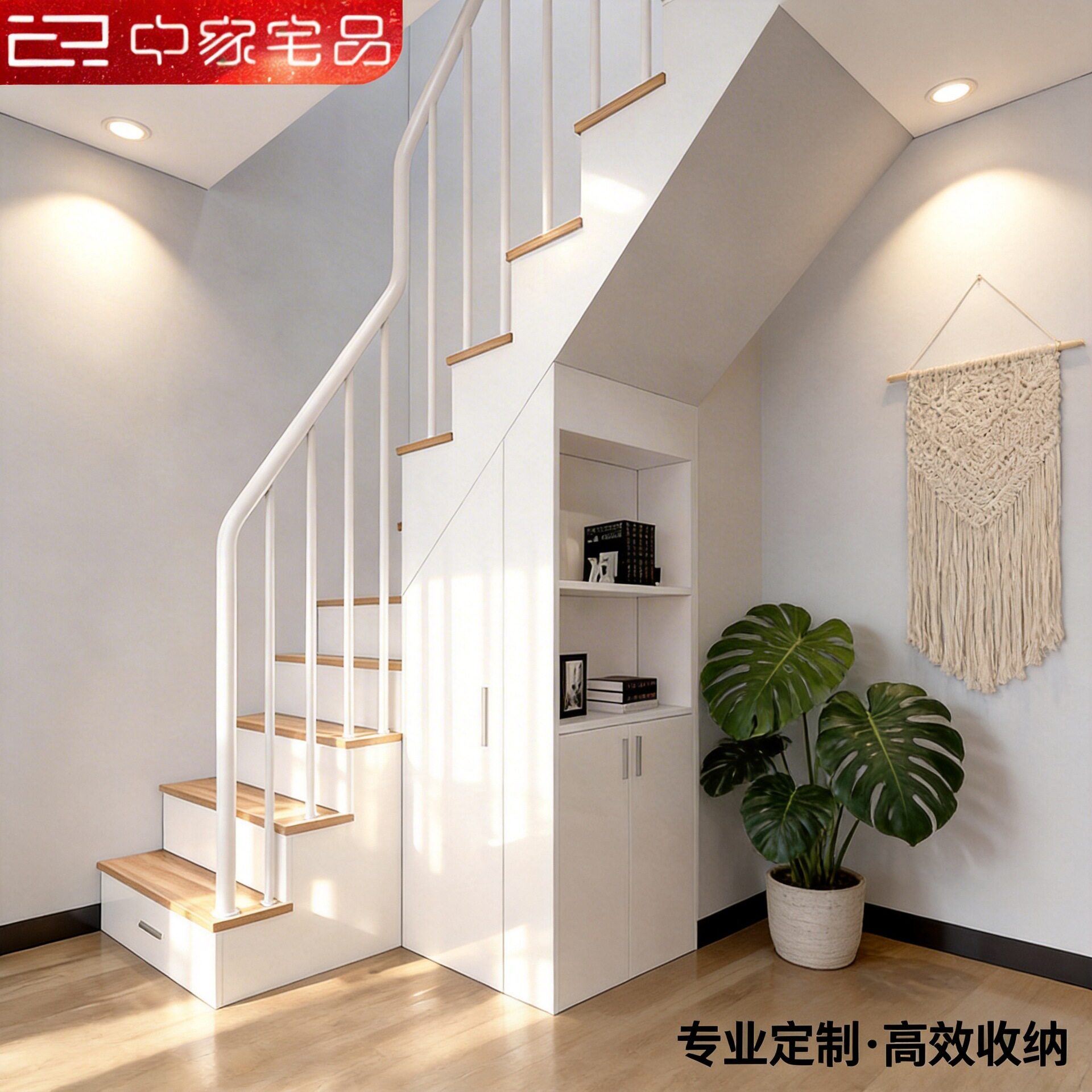 复式阁楼全屋楼梯带储物收纳楼梯