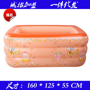 160cm充气游泳池加厚环保儿童游泳池戏水池波波池洗澡桶成人泳池