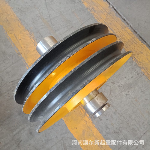 厂家供应 16t/20t轧制滑轮 起重机吊钩滑轮 单双梁行车滑轮组