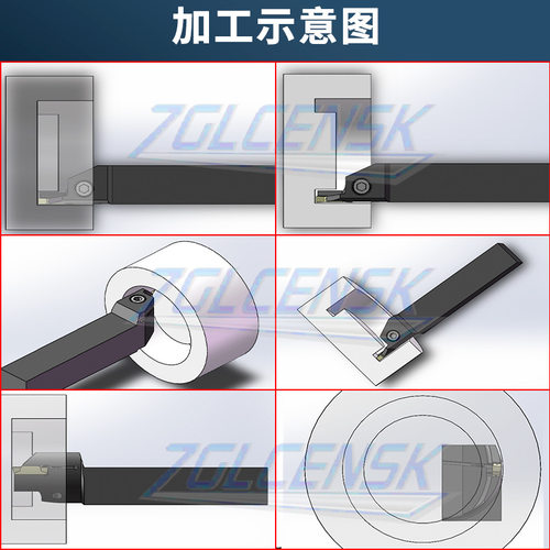 端面槽刀杆 反圆弧端面切槽刀杆内孔端面槽MGFHRR320/420/325/425