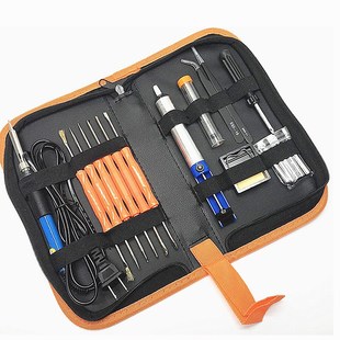 焊接工具包DIY维修家用焊接电器烙铁19PC 60W调温电烙铁笔
