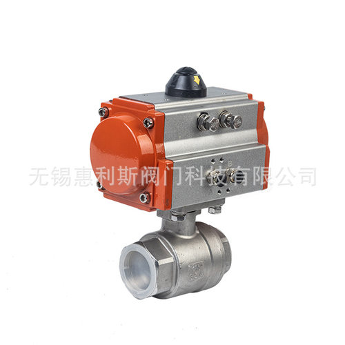 无锡厂家供应气动二片式球阀q611f-16p 不锈钢气动切断球阀