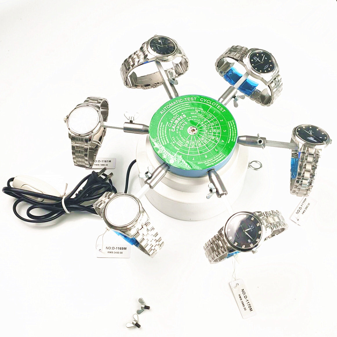 修表工具 机械表自动上链仪器国产手表自转仪摇表器美规/欧规220V图片