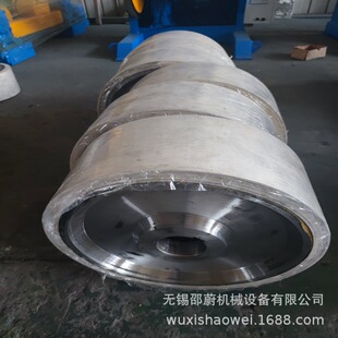 耐酸碱耐腐蚀橡胶轮工业脚轮配件刮泥机行走轮滚轮架橡胶轮配件