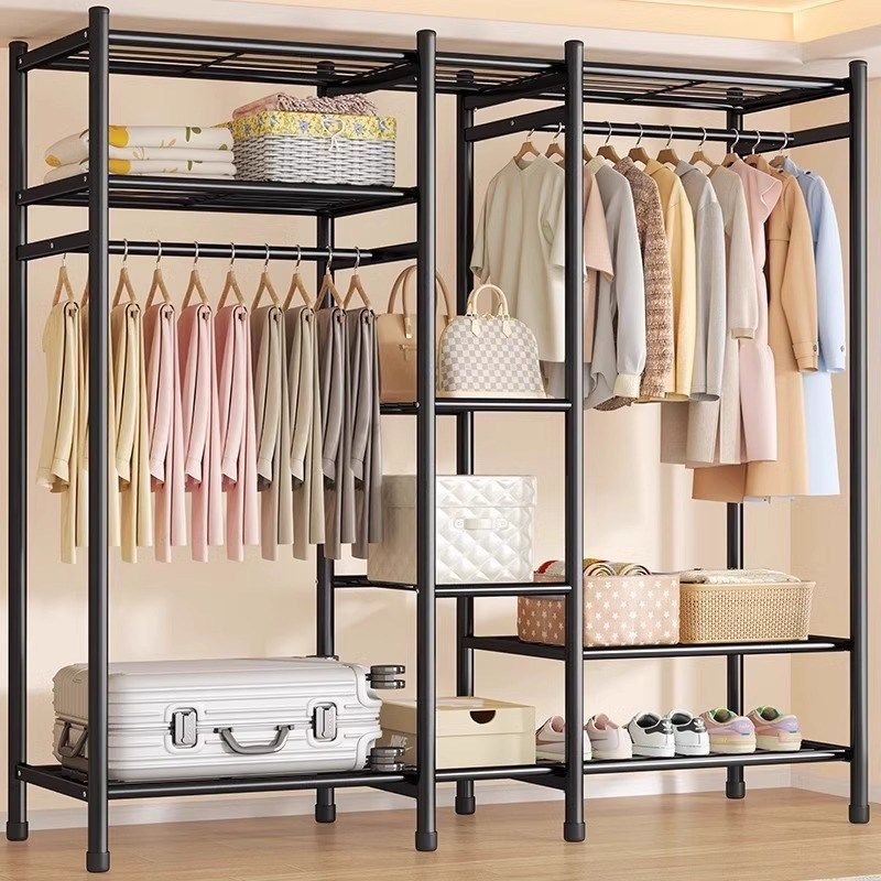 挂衣架落地卧室内家用衣柜晾衣架出租房多层移动式衣服收纳衣帽架,收纳整理,小型晾晒架,淘宝优惠券,粉丝福利购,淘宝优惠卷