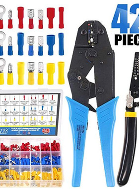 速卖通热销30j预绝缘端子压线钳套装0.5-6平方衡烁工具