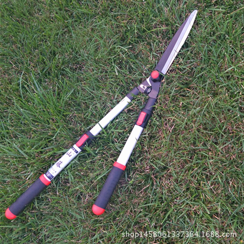 供应台湾伸缩草坪剪 绿篱篱笆大剪刀 大草剪 园林手动工具