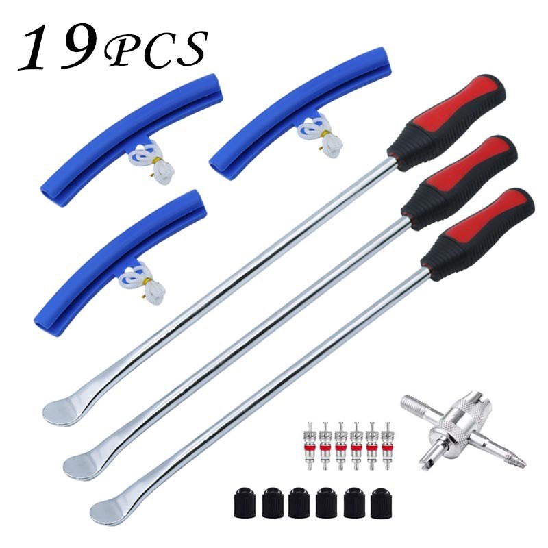 汽车摩托车轮胎维修工具勺+轮胎保护套 轮胎撬棒轮胎杠杆工具套装