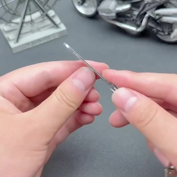 家用便携折叠磨甲锉不锈钢美甲打磨条高档修指甲磨砂锉工具