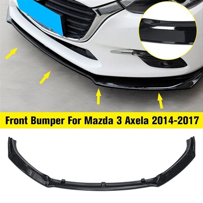 Glossy Blagck Car Front Bumper Lip Splitter Lip Body Kit Spo