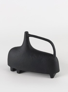 树脂瓶代简花摆j约件侘寂抽象花瓶创Z99837意个性花瓶热现销黑