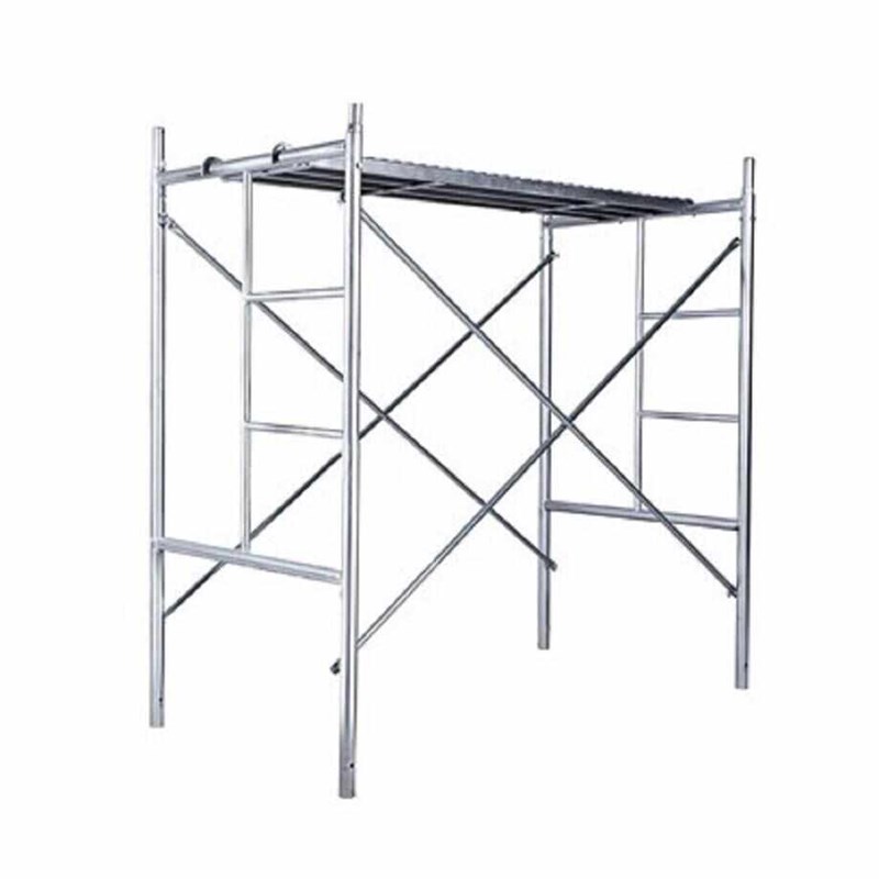 金鑫老店2.6厚脚手架热镀锌梯形 活动架 移动X架 山东临沂