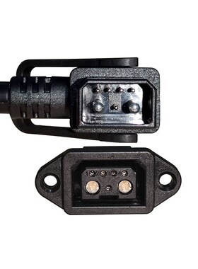 九号48V电动车锂电池2+4+1放电连接线插头插座带US信号线延长线纯