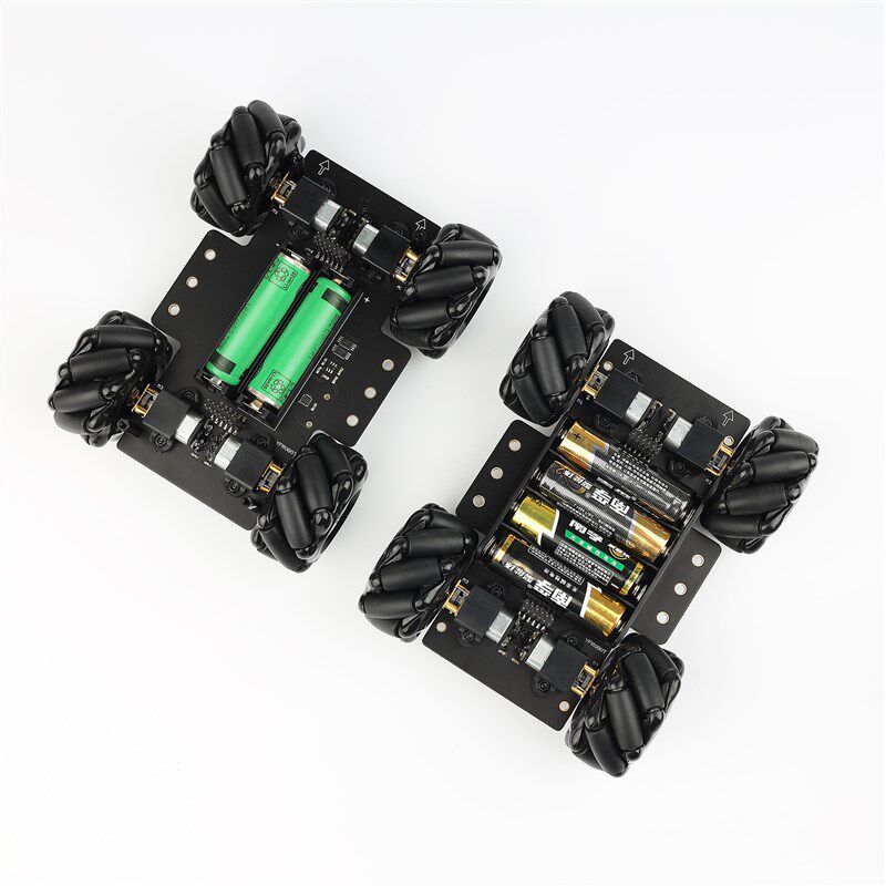 4WD麦克c纳姆轮小车omini全向移动麦轮结构支持microbit编程图形