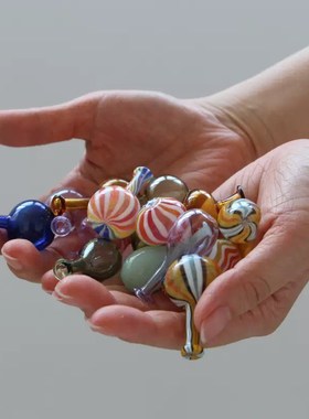 现代简单创意糖果色迷你花瓶DIY汽车内部装饰Q猫胡子储存手工迷你