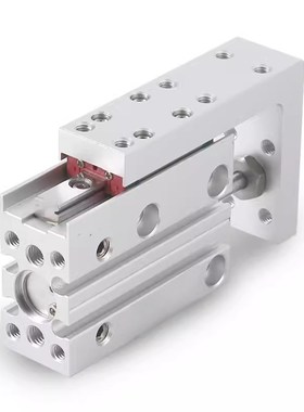 HLH精密侧d导轨滑台气缸/HLH6/10/16/20X5X10X15X20X25X30X40X50-