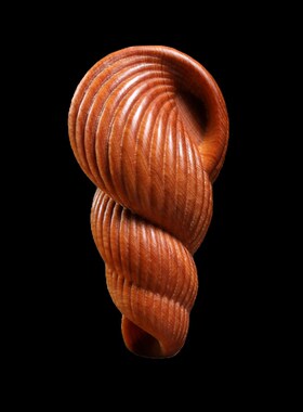 天然崖柏木海螺实木雕刻创意礼物D摆件文玩手把件办公室装饰挂件