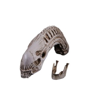 铁血异形头骨模型科幻电影骷髅头E摆件树脂骷颅头万圣节毒液头骨