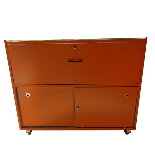 实木烟柜烟托拉出拿移动带z轮灯橘红桔黄Q橙色防水真龙新款