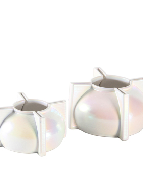 现代简约抽象七彩3D打印t花瓶摆件样板间酒店客厅茶几餐桌花器装